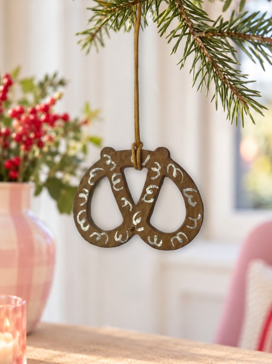 Kringle i bomuldsmaché – brun