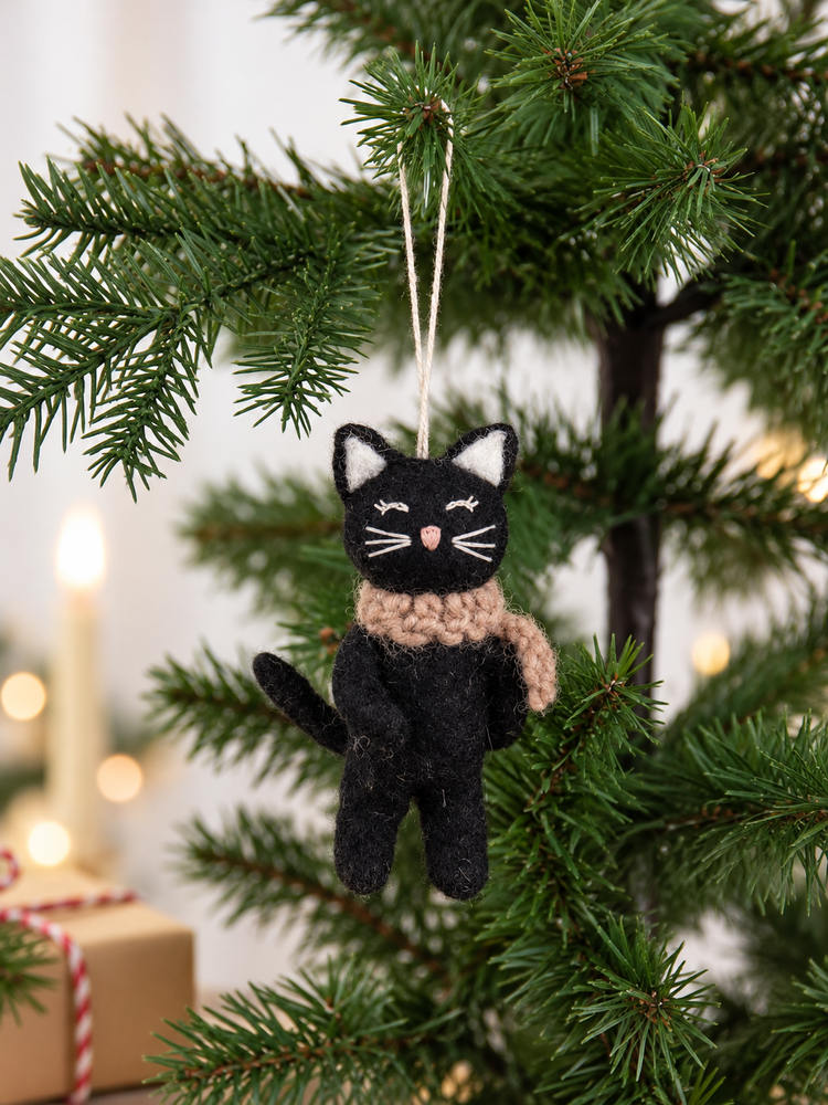 Filt kat i sort "Black cat"