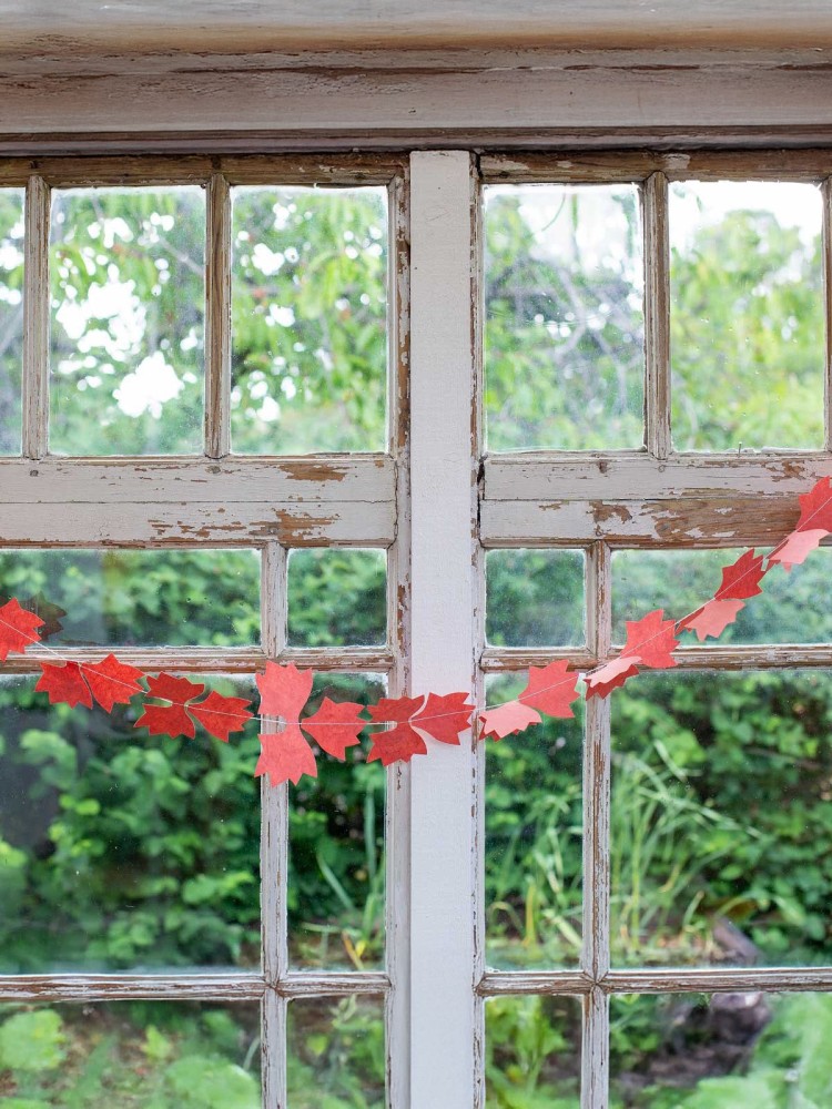 Guirlande med papir - Maple - Billede 2