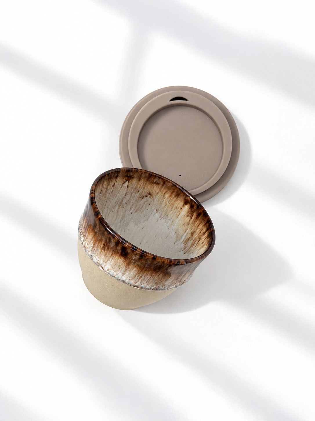 "To go" kop med låg (180 ml) - Rome - Billede 3