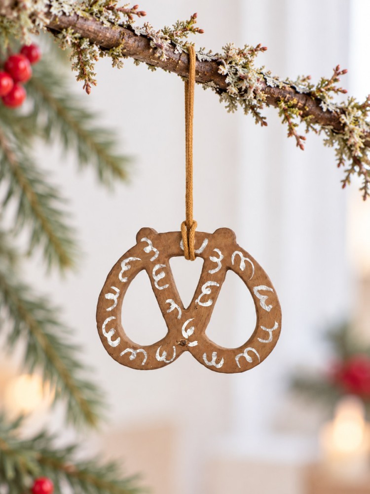 Kringle i bomuldsmaché – brun