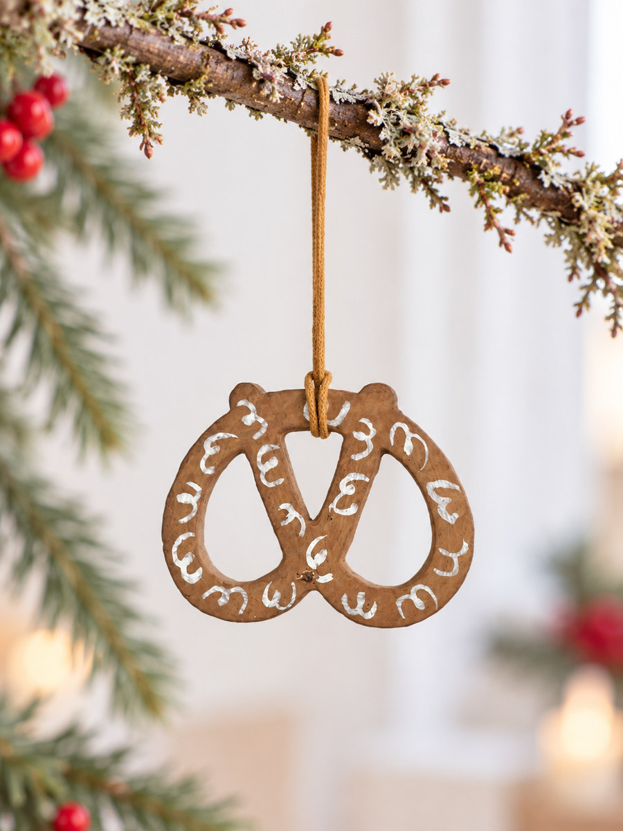 Kringle i bomuldsmaché – brun